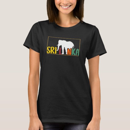 Sri Lanka Elephant Vacation Summer Travel Sri La T-Shirt (Vorderseite)