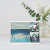 Sri Lanka Fisherman Postcard Postkarte (Stehend Vorderseite)