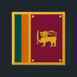 Sri Lanka Flag Button<br><div class="desc">Patriotic flag of Sri Lanka.</div>