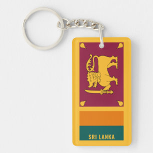 Sri Lanka Flag Charmantes Patriotisch Schlüsselanhänger