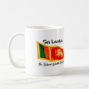 Sri Lanka Flag - Die Insel, die einen Besuch wert  Kaffeetasse