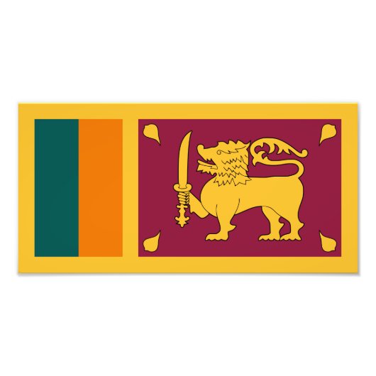 Sri Lanka Flag Fotodruck (Vorne)