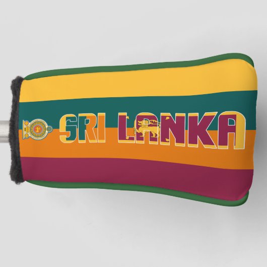 Sri Lanka Flag Gorgetic Patriotic Golf Headcover (Vorderseite)