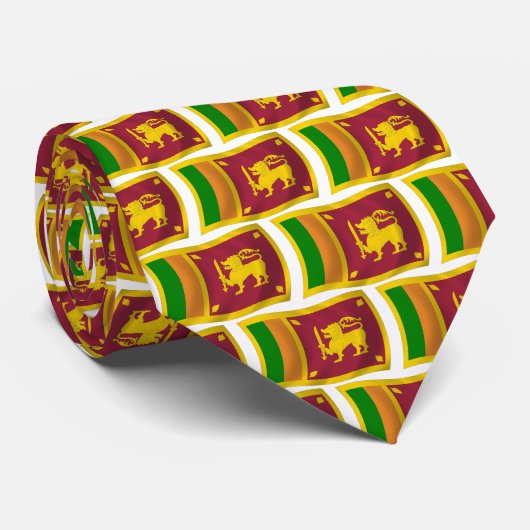 Sri Lanka Flag-Krawatte Krawatte (Gerollt)