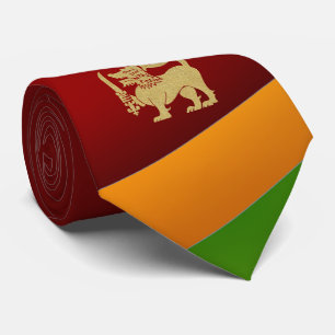 Sri Lanka Flag Lion Krawatte
