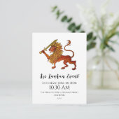 Sri Lanka Flag Lion Postkarte (Stehend Vorderseite)