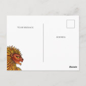 Sri Lanka Flag Lion Postkarte (Rückseite)