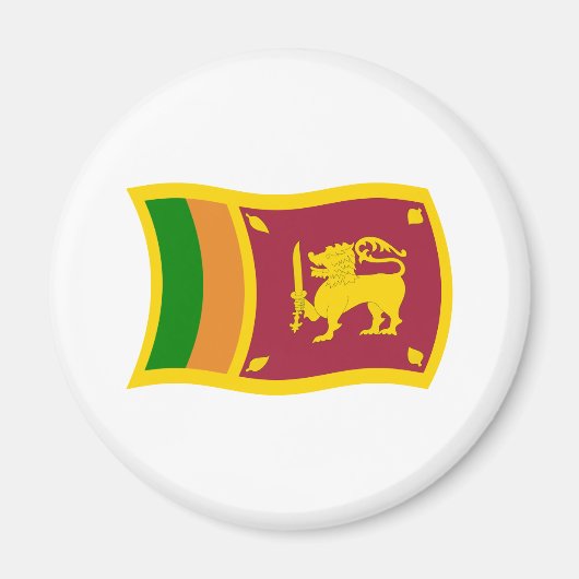 Sri Lanka Flag Magnet (Vorne)
