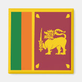 Sri Lanka Flag Magnet (Vorne)