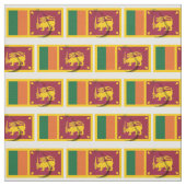 SRI LANKA Flag Map Kontur Stoff (Muster)