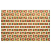SRI LANKA Flag Map Kontur Stoff (Fat Quarter (45,7 x 55,9 cm))
