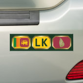 Sri Lanka Flag Map Map Autoaufkleber (Auf Auto)