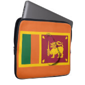 SRI LANKA Flag Map Patriotic Computer ORANGE Laptopschutzhülle (Vorne Rechts)