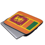 SRI LANKA Flag Map Patriotic Computer ORANGE Laptopschutzhülle (Vorne Knopf)