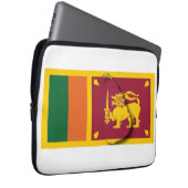 SRI LANKA Flag Map Patriotic Computer WHITE Laptopschutzhülle (Vorne Rechts)