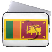SRI LANKA Flag Map Patriotic Computer WHITE Laptopschutzhülle (Vorderseite)