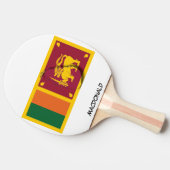 SRI LANKA FLAG & MAP Personalisiert Tischtennis Schläger (Seitenansicht)