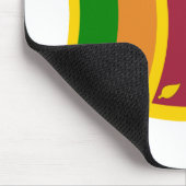 Sri Lanka Flag Mauspad (Ecke)