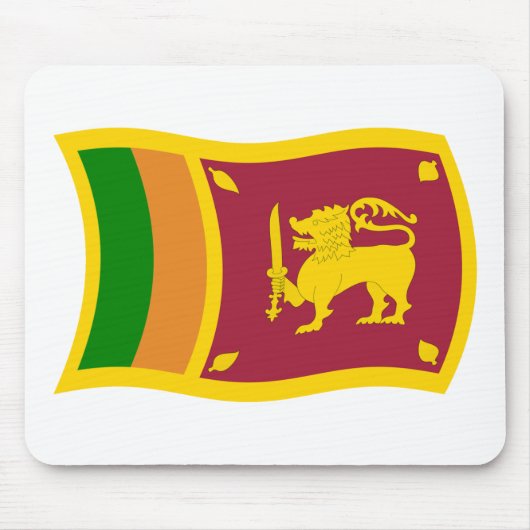 Sri Lanka Flag Mauspad (Vorne)