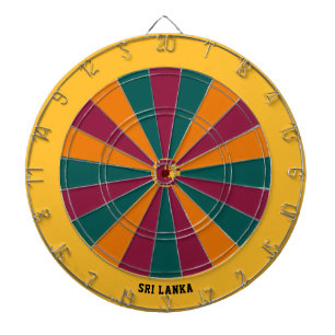 Sri Lanka Flag Patriot's Bullseye Dartscheibe