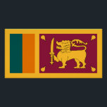 Sri Lanka Flag Poster<br><div class="desc">Patriotic flag of Sri Lanka.</div>