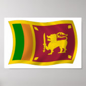Sri Lanka Flag Poster Print (Vorne)