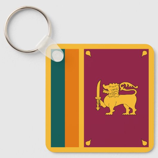 Sri Lanka Flag Schlüsselanhänger (Vorderseite)