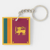 Sri Lanka Flag Schlüsselanhänger (Rückseite)
