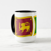 Sri Lanka Flag-Tasse Tasse (Vorderseite Links)