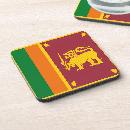 Sri Lanka Flag Untersetzer (Linke Seite)