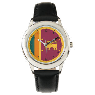 Sri Lanka-Flagge Armbanduhr