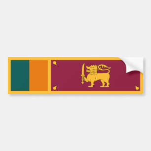 Sri Lanka-Flagge Autoaufkleber