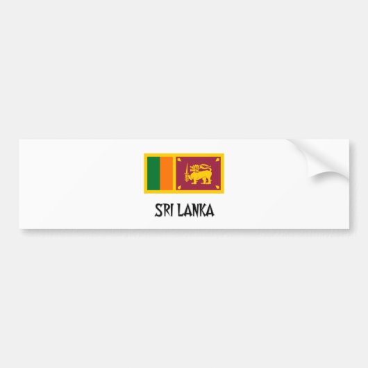Sri Lanka Flagge Autoaufkleber (Vorne)