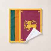 Sri Lanka-Flagge Badhandtuch Set (Waschlappen)