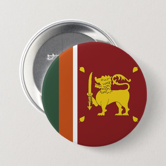 Sri Lanka-Flagge Button (Vorne & Hinten)