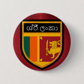 Sri Lanka-Flagge Button (Vorderseite)