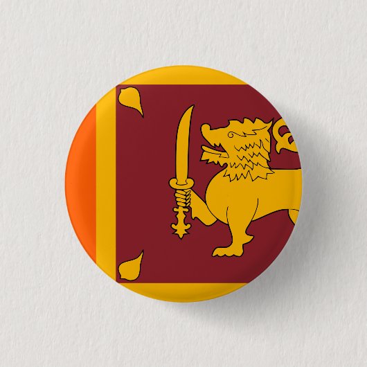 Sri Lanka-Flagge Button (Vorderseite)