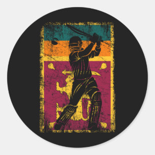 Sri Lanka-Flagge Cricket-Trikot Fan Spieler Traine Runder Aufkleber