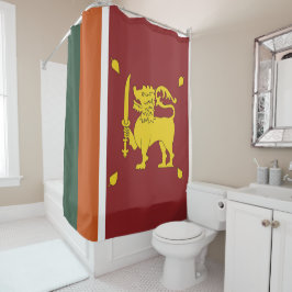 Sri Lanka-Flagge Duschvorhang