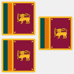 Sri Lanka-Flagge Etiketten