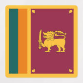 Sri Lanka-Flagge Etiketten (Design 1)