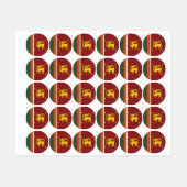 Sri Lanka-Flagge Etiketten (Blatt)