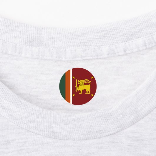 Sri Lanka-Flagge Etiketten (Befestigt)