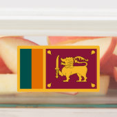 Sri Lanka-Flagge Etiketten (Befestigt)