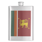 Sri Lanka-Flagge Flachmann (Vorderseite)