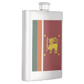 Sri Lanka-Flagge Flachmann (Rechts)