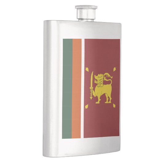 Sri Lanka-Flagge Flachmann (Rechts)