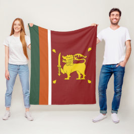 Sri Lanka-Flagge Fleecedecke