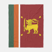 Sri Lanka-Flagge Fleecedecke (Vorderseite)