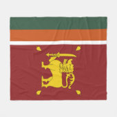 Sri Lanka-Flagge Fleecedecke (Vorderseite (Horizontal))
